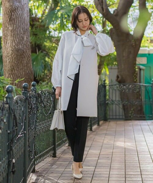 LAUTREAMONT / ロートレアモン ダウンジャケット・ベスト | クリーンシンプルロングジレ≪手洗い可能≫ | 詳細3