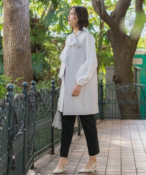 LAUTREAMONT / ロートレアモン ダウンジャケット・ベスト | クリーンシンプルロングジレ≪手洗い可能≫ | 詳細4