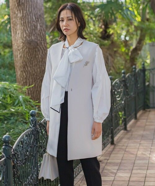 LAUTREAMONT / ロートレアモン ダウンジャケット・ベスト | クリーンシンプルロングジレ≪手洗い可能≫ | 詳細6