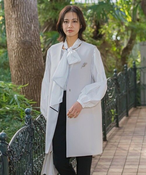 LAUTREAMONT / ロートレアモン ダウンジャケット・ベスト | クリーンシンプルロングジレ≪手洗い可能≫ | 詳細7