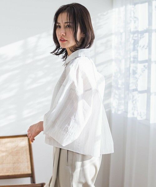 LAUTREAMONT / ロートレアモン シャツ・ブラウス | エフォートレスクロップドシャツ≪洗濯機で洗える≫ | 詳細1