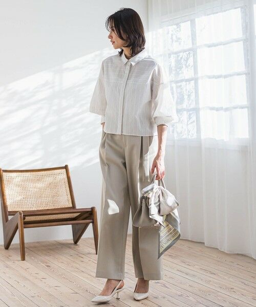 LAUTREAMONT / ロートレアモン シャツ・ブラウス | エフォートレスクロップドシャツ≪洗濯機で洗える≫ | 詳細4