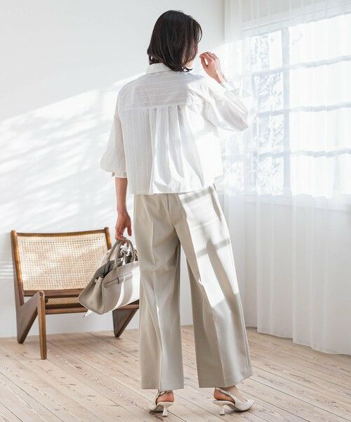 LAUTREAMONT / ロートレアモン シャツ・ブラウス | エフォートレスクロップドシャツ≪洗濯機で洗える≫ | 詳細6