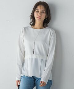 LAUTREAMONT / ロートレアモン カットソー | スタイルアップレイヤードインナー≪洗濯機で洗える≫