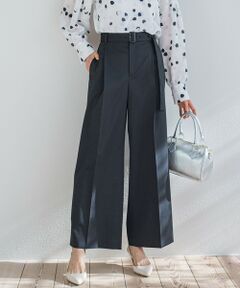 LAUTREAMONT / ロートレアモン その他パンツ | ベルト付きワイドシルエットパンツ≪洗濯機で洗える≫