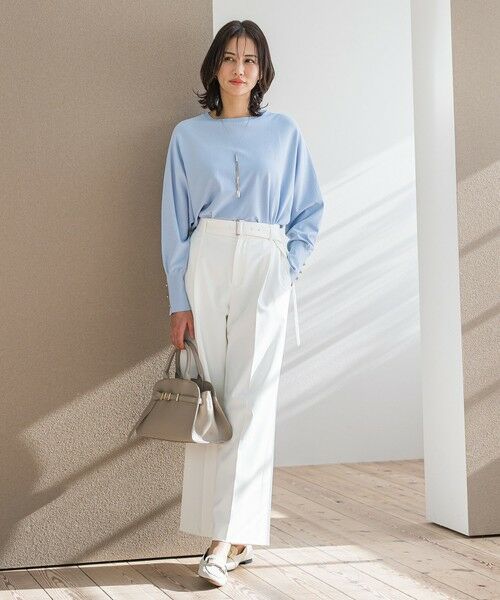 LAUTREAMONT / ロートレアモン その他パンツ | ベルト付きワイドシルエットパンツ≪洗濯機で洗える≫ | 詳細4