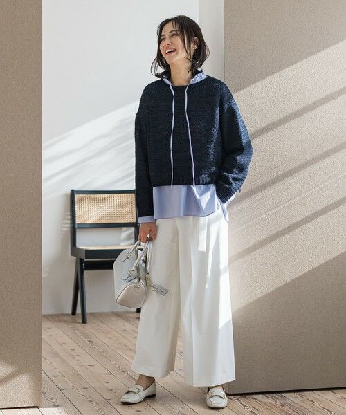 LAUTREAMONT / ロートレアモン その他パンツ | ベルト付きワイドシルエットパンツ≪洗濯機で洗える≫ | 詳細9