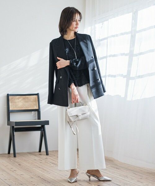 LAUTREAMONT / ロートレアモン その他パンツ | ベルト付きワイドシルエットパンツ≪洗濯機で洗える≫ | 詳細10