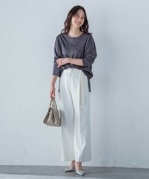 LAUTREAMONT / ロートレアモン その他パンツ | ベルト付きワイドシルエットパンツ≪洗濯機で洗える≫ | 詳細21