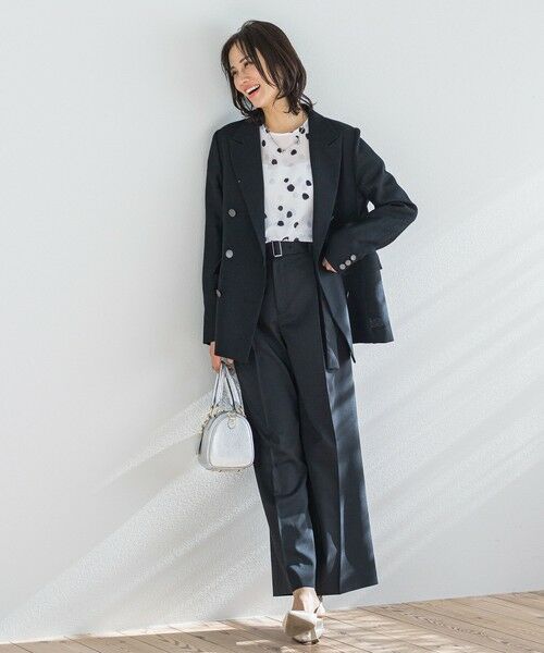 LAUTREAMONT / ロートレアモン その他パンツ | ベルト付きワイドシルエットパンツ≪洗濯機で洗える≫ | 詳細24