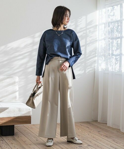 LAUTREAMONT / ロートレアモン その他パンツ | ベルト付きワイドシルエットパンツ≪洗濯機で洗える≫ | 詳細26