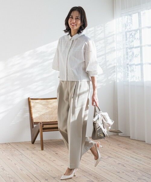 LAUTREAMONT / ロートレアモン その他パンツ | ベルト付きワイドシルエットパンツ≪洗濯機で洗える≫ | 詳細28