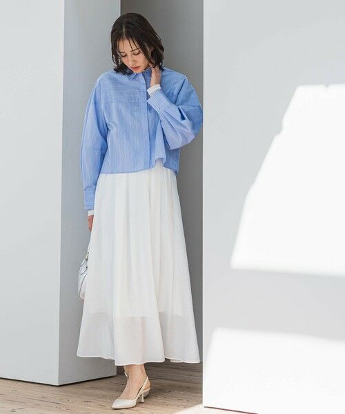 LAUTREAMONT / ロートレアモン ミニ・ひざ丈スカート | シアーフレアースカート≪洗濯機で洗える≫ | 詳細10