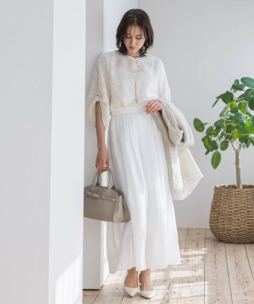 LAUTREAMONT / ロートレアモン ミニ・ひざ丈スカート | シアーフレアースカート≪洗濯機で洗える≫ | 詳細4