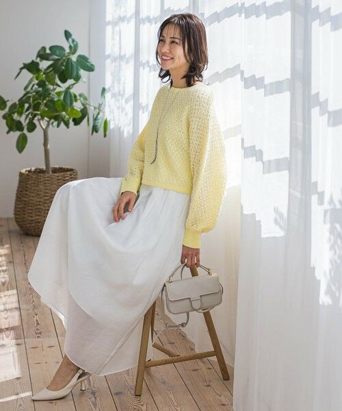 LAUTREAMONT / ロートレアモン ミニ・ひざ丈スカート | シアーフレアースカート≪洗濯機で洗える≫ | 詳細7