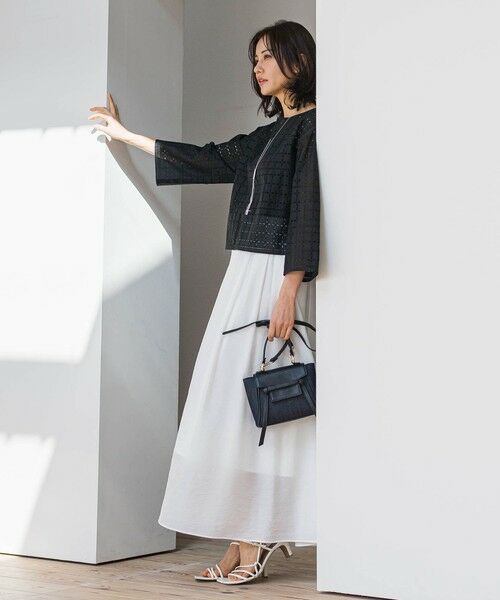 LAUTREAMONT / ロートレアモン ミニ・ひざ丈スカート | シアーフレアースカート≪洗濯機で洗える≫ | 詳細8