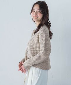 LAUTREAMONT / ロートレアモン ニット・セーター | 【一部店舗限定販売】ケーブル柄クロップドニットプルオーバー≪手洗い可能≫