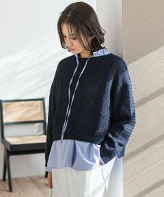 LAUTREAMONT / ロートレアモン ニット・セーター | ドライタッチバスケット編みニット≪手洗い可能≫