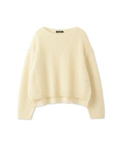 美品⭐︎コラージュ　レモンイエローニット 受注制作】クシュッと感が魅力の薄手レモンイエローカーディガン