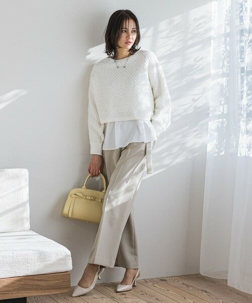 LAUTREAMONT / ロートレアモン ニット・セーター | ボリュームスリーブモールニット≪手洗い可能≫ | 詳細1