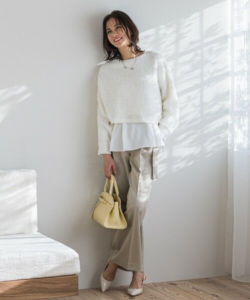 LAUTREAMONT / ロートレアモン ニット・セーター | ボリュームスリーブモールニット≪手洗い可能≫ | 詳細3