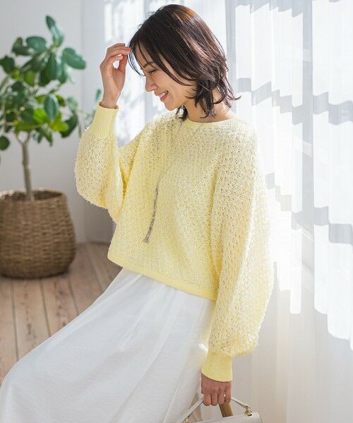 LAUTREAMONT / ロートレアモン ニット・セーター | ボリュームスリーブモールニット≪手洗い可能≫ | 詳細6