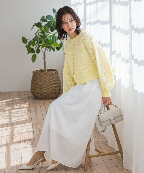 LAUTREAMONT / ロートレアモン ニット・セーター | ボリュームスリーブモールニット≪手洗い可能≫ | 詳細7