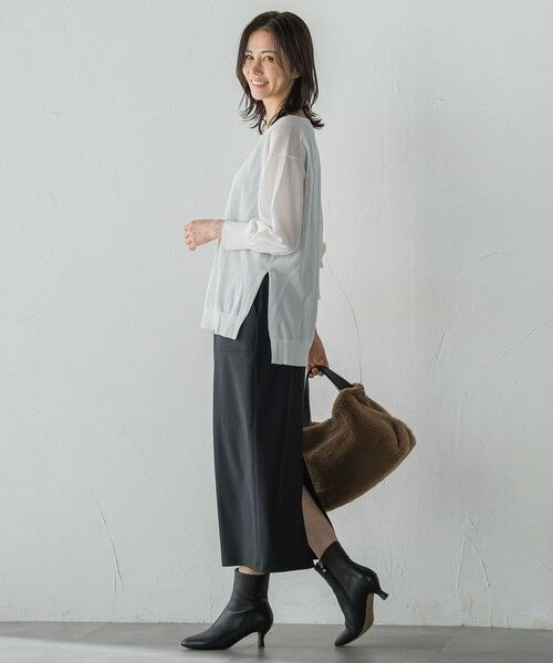 LAUTREAMONT / ロートレアモン ニット・セーター | セミシアーボクシーニットプルオーバー≪手洗い可能≫ | 詳細4