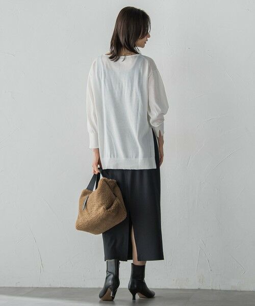 LAUTREAMONT / ロートレアモン ニット・セーター | セミシアーボクシーニットプルオーバー≪手洗い可能≫ | 詳細5