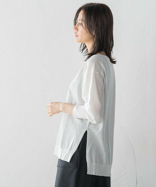 LAUTREAMONT / ロートレアモン ニット・セーター | セミシアーボクシーニットプルオーバー≪手洗い可能≫ | 詳細2