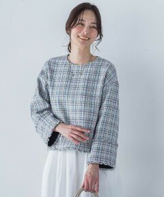 LAUTREAMONT / ロートレアモン シャツ・ブラウス | 【一部店舗限定販売】スラブブッチャーツイードブラウス