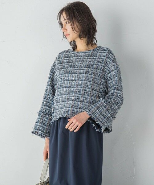 LAUTREAMONT / ロートレアモン シャツ・ブラウス | 【一部店舗限定販売】スラブブッチャーツイードブラウス | 詳細1