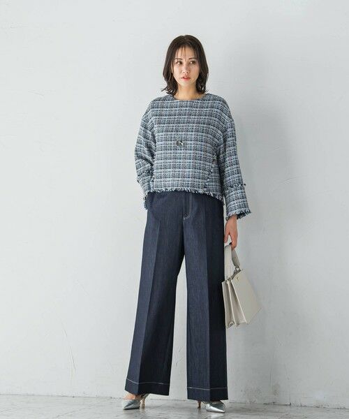 LAUTREAMONT / ロートレアモン シャツ・ブラウス | 【一部店舗限定販売】スラブブッチャーツイードブラウス | 詳細4