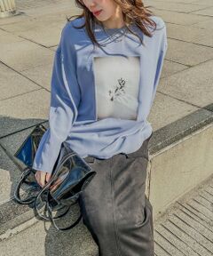 LAUTREAMONT / ロートレアモン シャツ・ブラウス | 【WEB限定】ロンTシルエットプリントブラウス