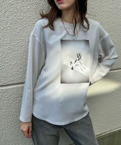 LAUTREAMONT / ロートレアモン シャツ・ブラウス | 【WEB限定】ロンTシルエットプリントブラウス