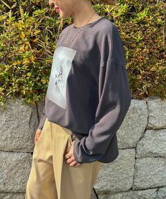 LAUTREAMONT / ロートレアモン シャツ・ブラウス | 【WEB限定】ロンTシルエットプリントブラウス