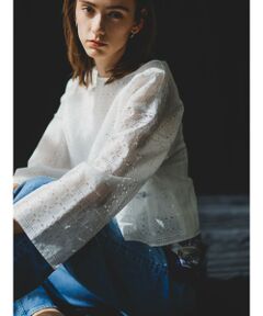 LAUTREAMONT / ロートレアモン シャツ・ブラウス | レースクロップドブラウス≪洗濯機で洗える≫