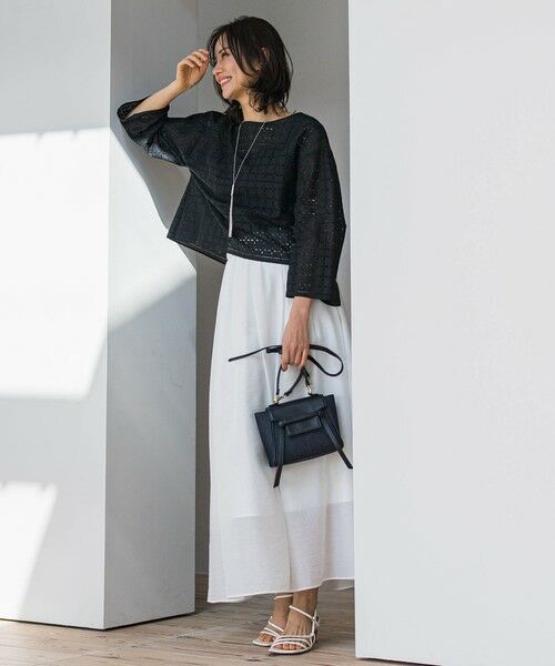 LAUTREAMONT / ロートレアモン シャツ・ブラウス | レースクロップドブラウス≪洗濯機で洗える≫ | 詳細10