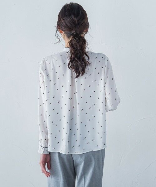 LAUTREAMONT / ロートレアモン シャツ・ブラウス | クラシックボウタイプリントブラウス≪洗濯機で洗える≫ | 詳細1