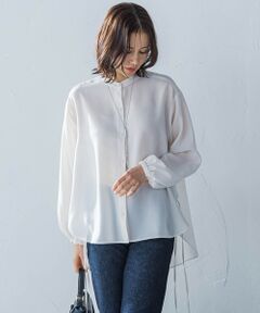 LAUTREAMONT / ロートレアモン シャツ・ブラウス | サイドリボンドレープブラウス≪イージーケア≫