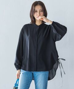 LAUTREAMONT / ロートレアモン シャツ・ブラウス | サイドリボンドレープブラウス≪イージーケア≫