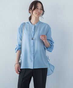 LAUTREAMONT / ロートレアモン シャツ・ブラウス | サイドリボンドレープブラウス≪イージーケア≫