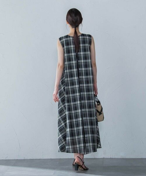 LAUTREAMONT / ロートレアモン ロング・マキシ丈ワンピース | マドラスチェックワンピース≪洗濯機で洗える≫ | 詳細2