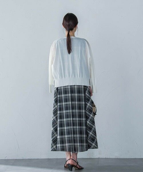 LAUTREAMONT / ロートレアモン ロング・マキシ丈ワンピース | マドラスチェックワンピース≪洗濯機で洗える≫ | 詳細3