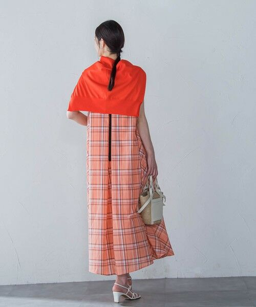 LAUTREAMONT / ロートレアモン ロング・マキシ丈ワンピース | マドラスチェックワンピース≪洗濯機で洗える≫ | 詳細12