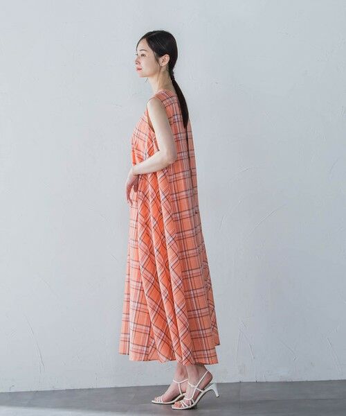 LAUTREAMONT / ロートレアモン ロング・マキシ丈ワンピース | マドラスチェックワンピース≪洗濯機で洗える≫ | 詳細14