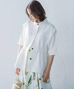 ★LAUTREAMONTロートレアモン★テープヤーンゴールドボタンニットベスト テープヤーンゴールドボタンニットベスト | LAUTREAMONT (Women