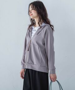 LAUTREAMONT / ロートレアモン カットソー | 【WEB限定】高機能スムースタッチジップパーカー≪洗濯機で洗える≫