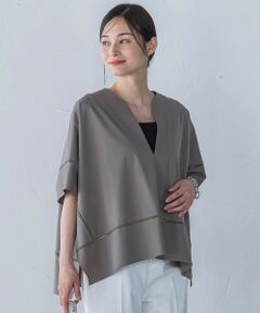 LAUTREAMONT / ロートレアモン カットソー | ポンチョシルエットキーホールカットソー≪洗濯機で洗える≫