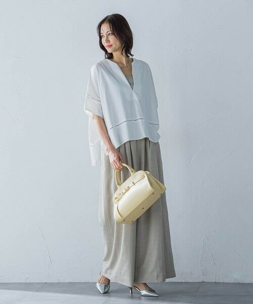 LAUTREAMONT / ロートレアモン カットソー | ポンチョシルエットキーホールカットソー≪洗濯機で洗える≫ | 詳細1